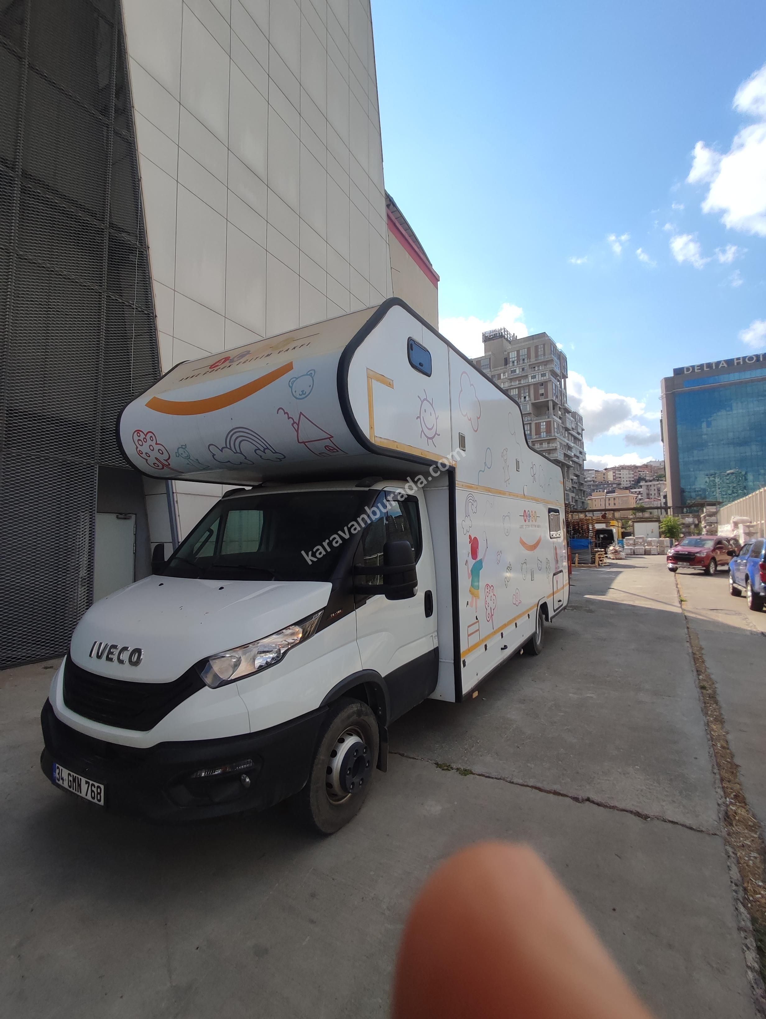 IVECO UZUN ŞASİ DÜŞÜK KM ÖZEL YAPIM KARAVAN - 3
